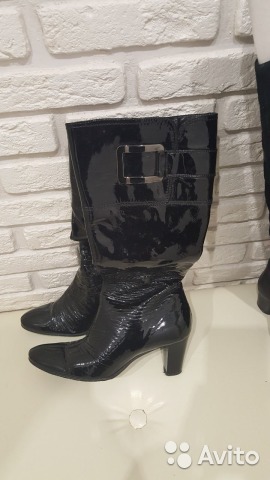 Сапоги лаковые (кожа) Dolce Vita 38 р . Женская обувь