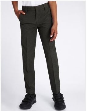 M&S школьные штаны SLIM СЕРЫЕ с замерами. 134