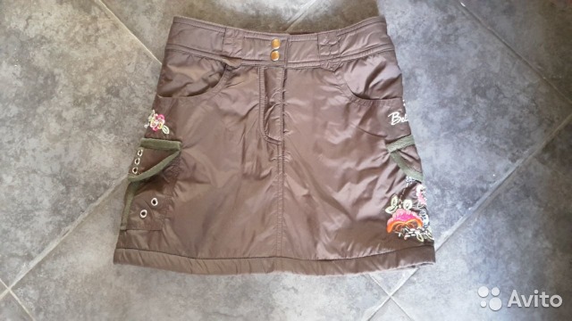 Юбка на флисе из плащевки ф. Funny Hippo. _д/девочек 110-116