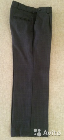 Брюки 134 р-р серые. 134