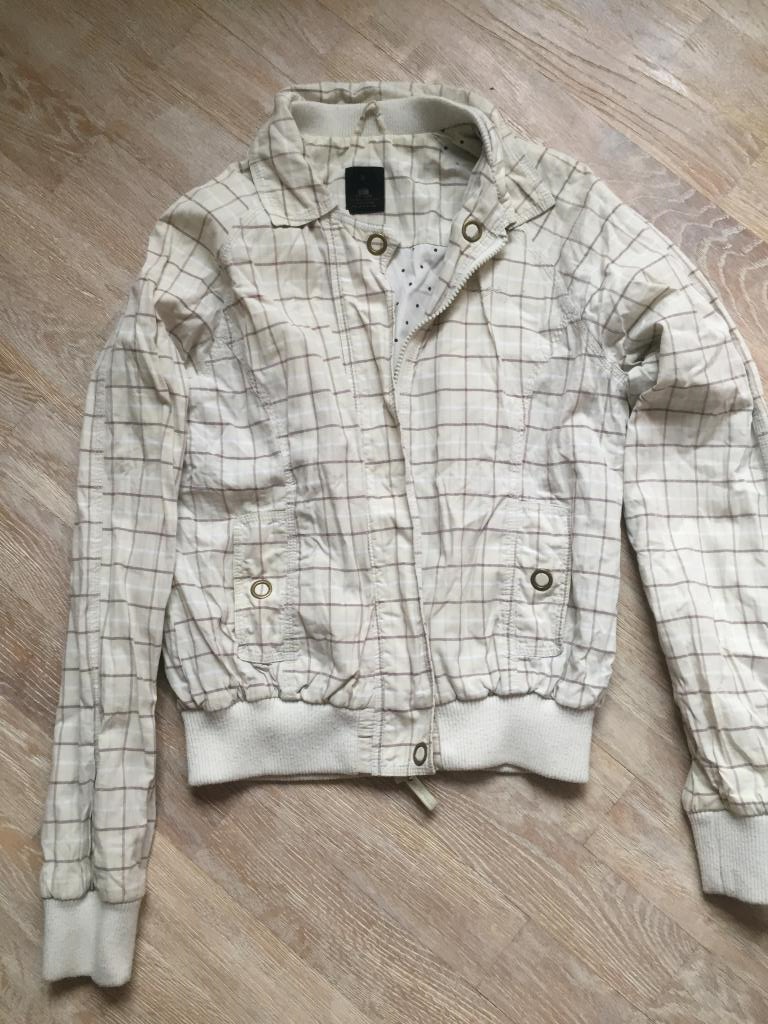 Ветровка белая в клетку Cropp pM. я-Отдала с 01.06.2019