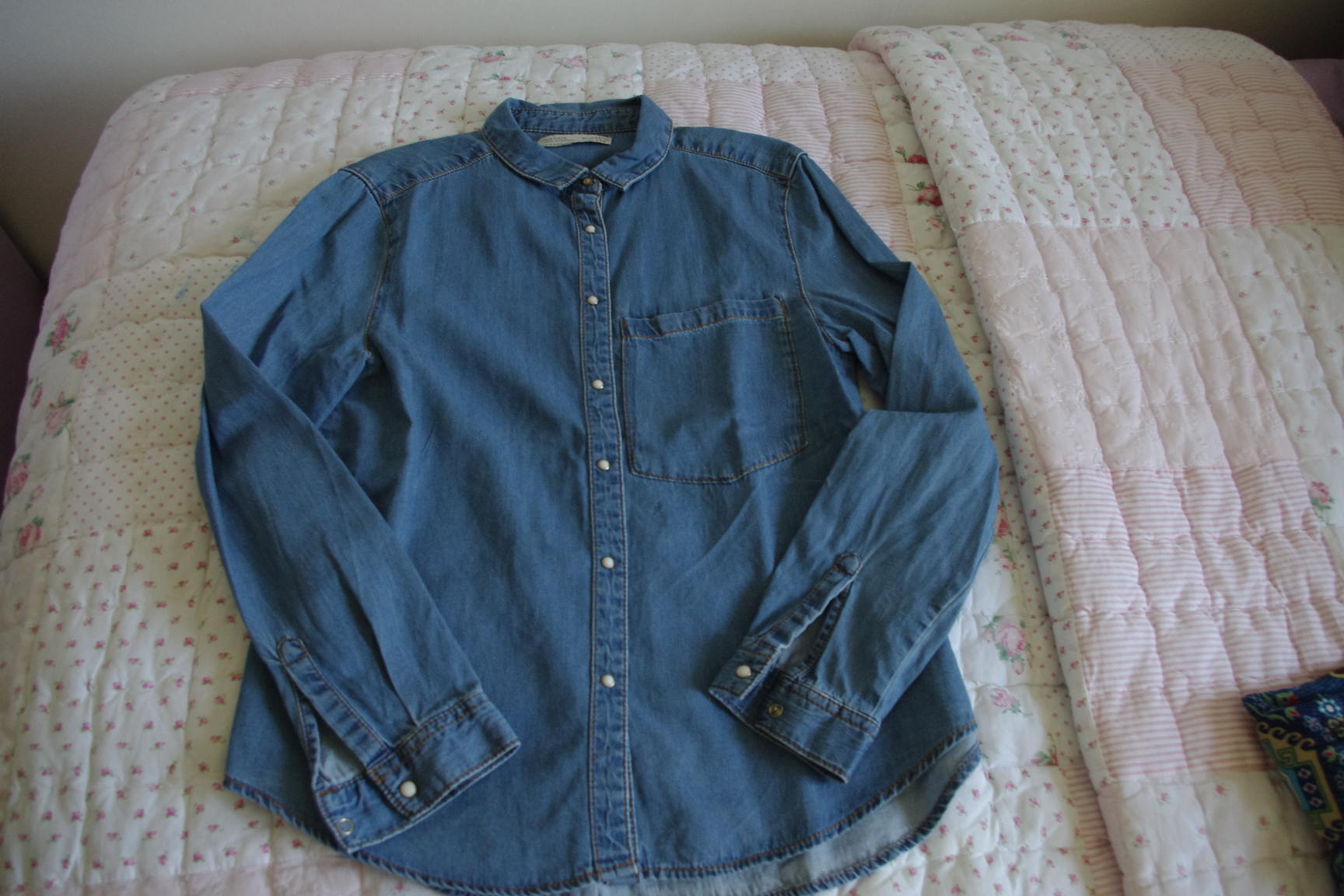 джинсовая рубашка зара-152-300. ОДЕЖДА ДЕВОЧКЕ 152 РОСТ