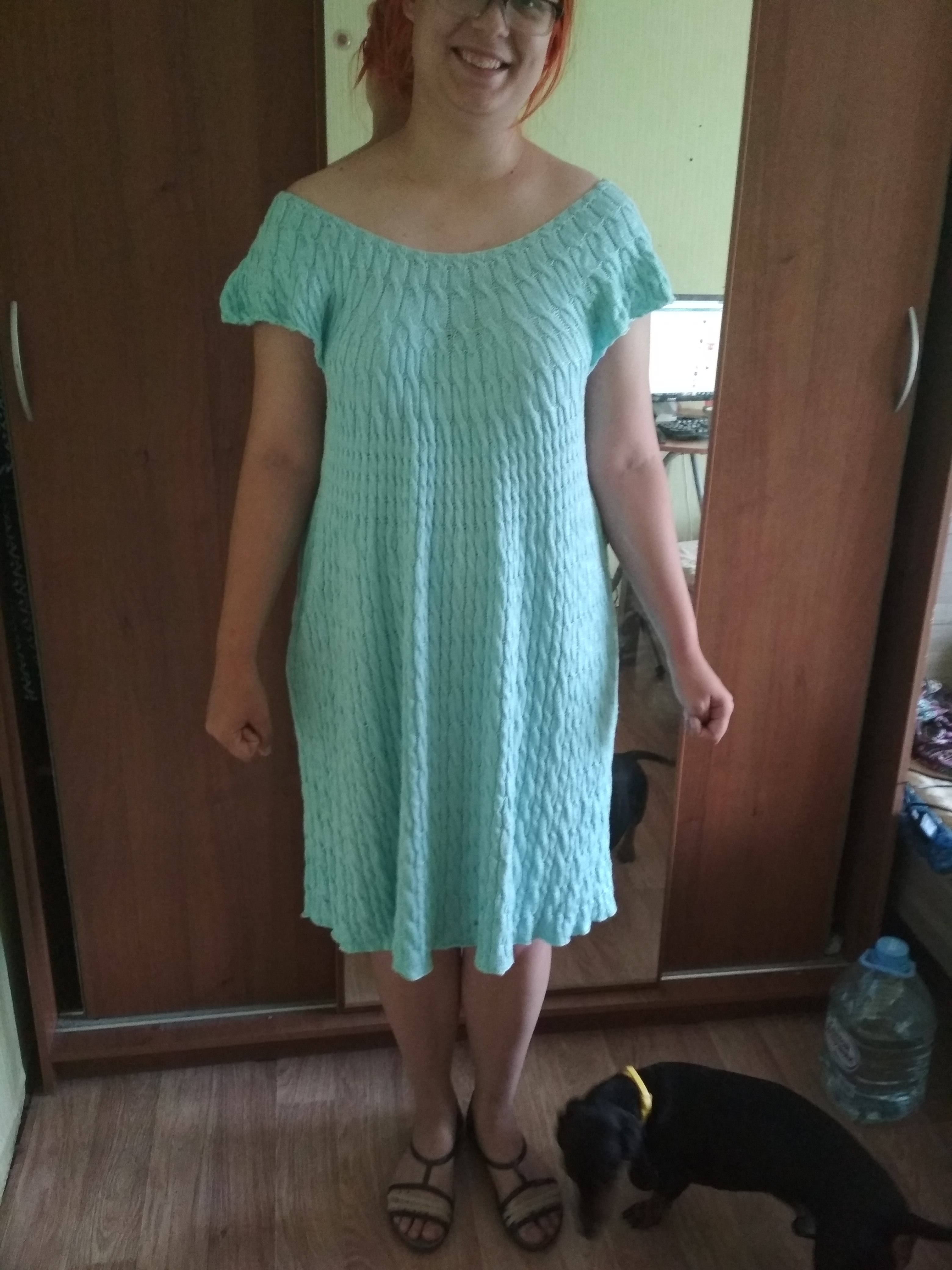 платье 3.5км косичек. хвасты - дети и вязание