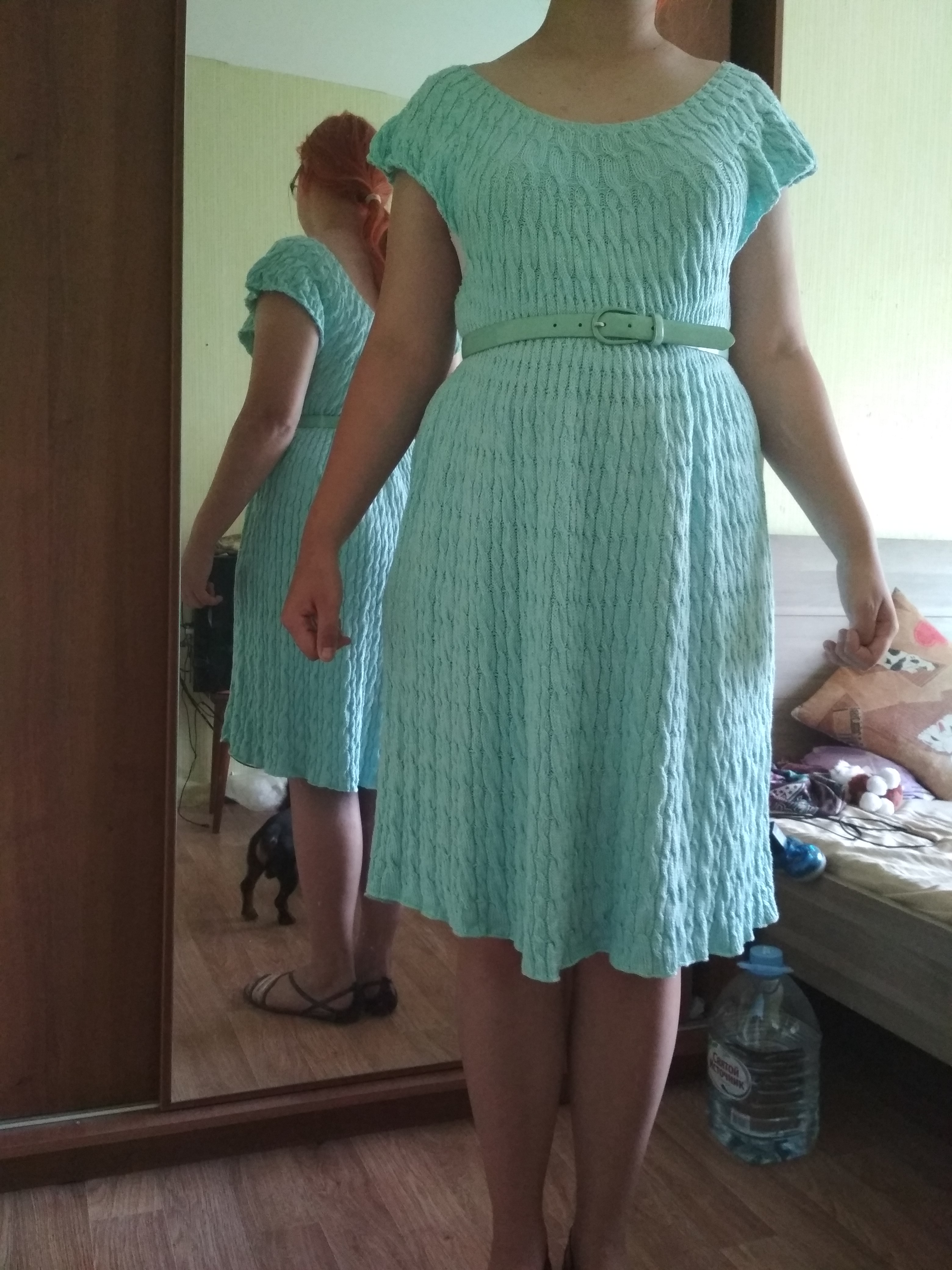 еще платье. хвасты - дети и вязание