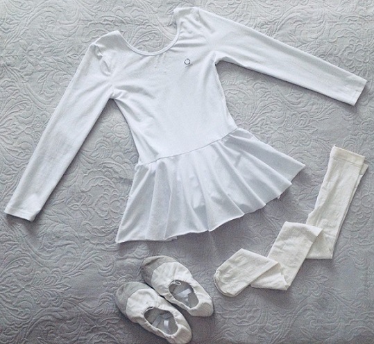 Купальник гимнастич.с юбочкой+колготки+балетки. девочки