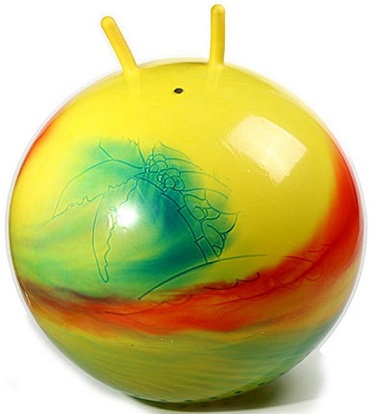 Мяч гимнастический с 'рожками'. инвентарь