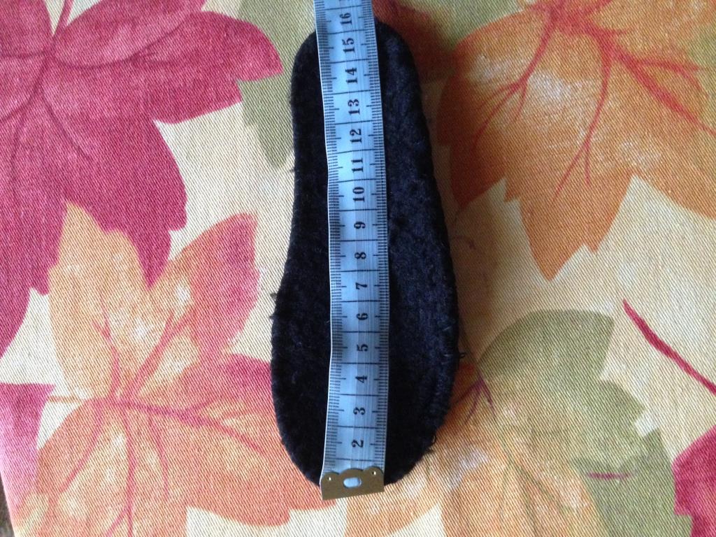 Ботинки стелька замер. 