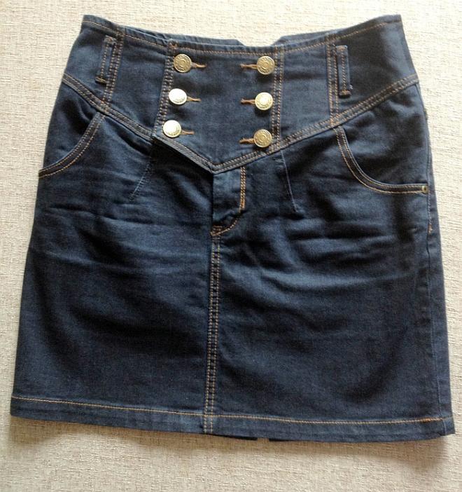 джинсовая юбка Кира Пластинина, р 44, длина 46см. Женская одежда 42-46