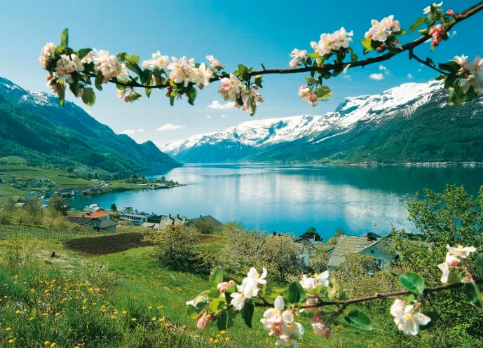 Норвегия весной