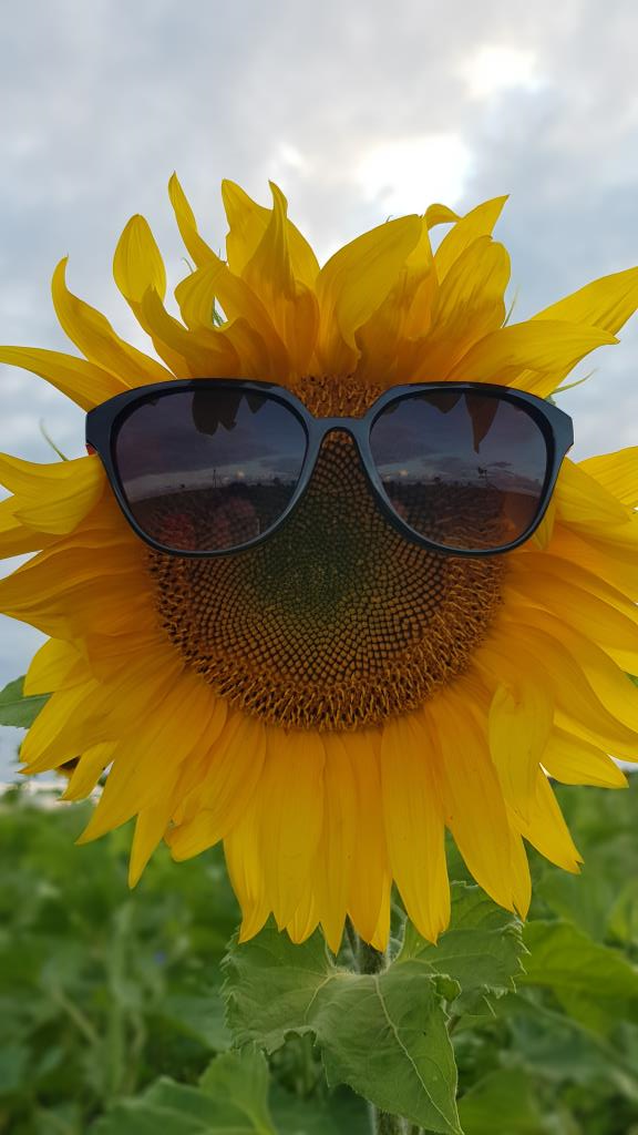 Загарающий подсолнух. 