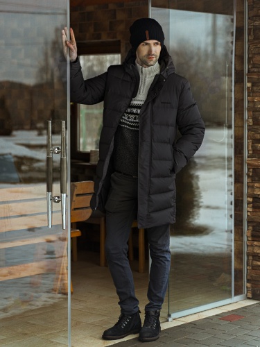 Куртка пуховая мужская 'Нант', графит. Мужское