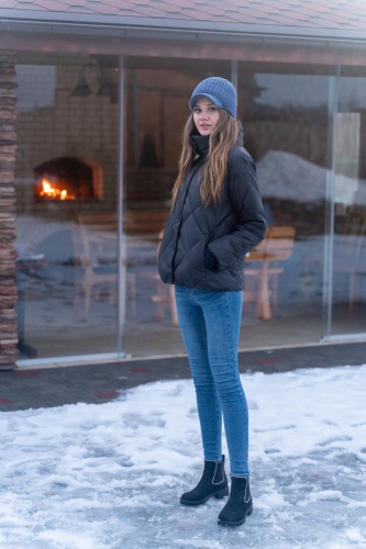 Куртка демисезонная 'Генуя', арт. 12 041, black. Женское