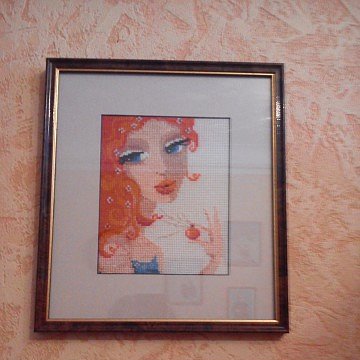 красотка для дочери. вышивка