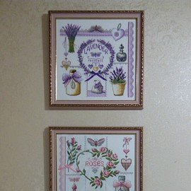 лавандовое. вышивка