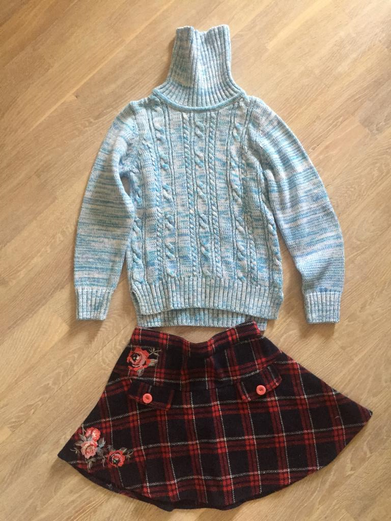 Тёплая юбка и кофта на 3-5 лет. я-Отдала с 01.06.2019