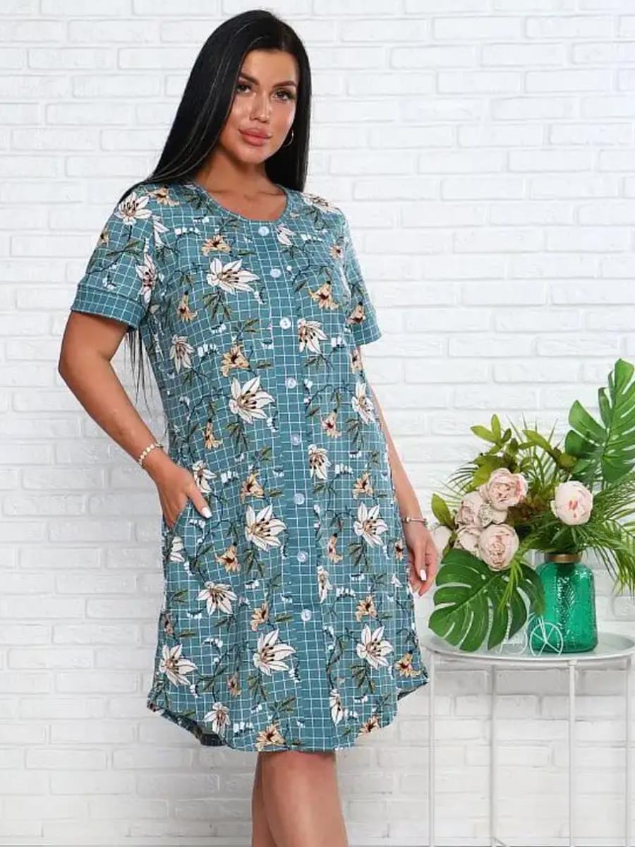 Халат домашний на пуговицах. ПИАР