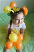 Прическа: Весеннее настроение.Солнце,бабочки,цветы