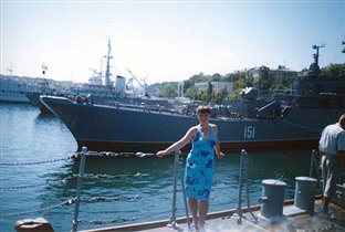 Севастополь. Российский военный корабль