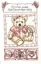 Loveable Bears-Bear Birth Sampler (Pink)