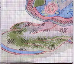 close up bottom left of picture