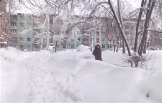 А в Сибири поколено снега