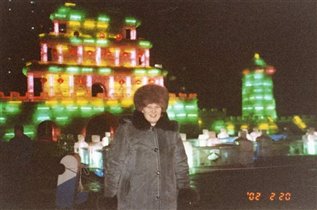 Ледяные фонари в Харбине