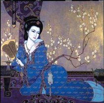 Oriental Lady con abanico