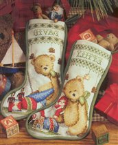Bearing gifts Christmas stockings