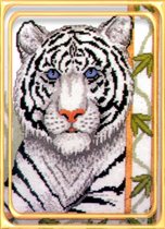 046. Белый тигр с бамбуком