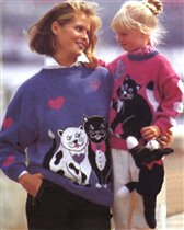 свитер с кошками