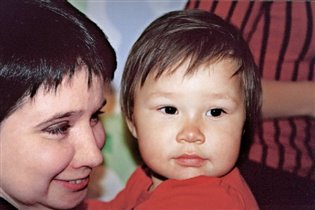 Лена Василек с дочуркой