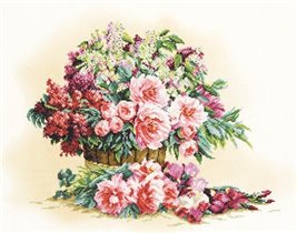 Bouquet of Lilacs and Peonies