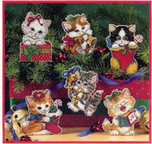 Merry kittens ornaments