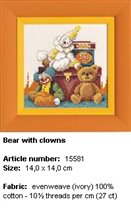Bear with clowns Lanarte