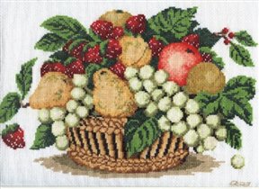 Корзинка с фруктами-ягодами
