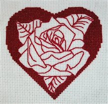 Роза и сердце