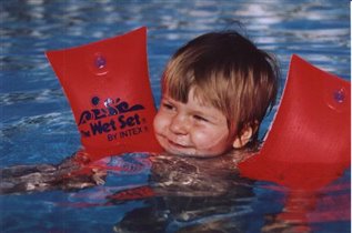 In the pool