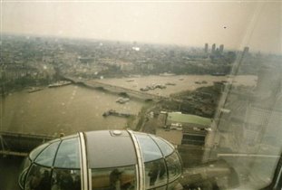 Вид с London Eye на Темзу