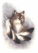 Волк с перьями от Джанлин