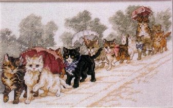 Кошки процессия
