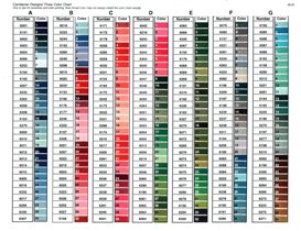 Candamar Design Floss Color Chart 1