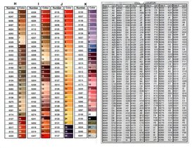 Candamar Design Floss Color Chart 2