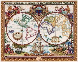 Olde World Map# Janlynn
