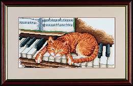 PCE717 Cat & Piano