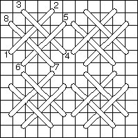 Plaited Square Diagonal 1
