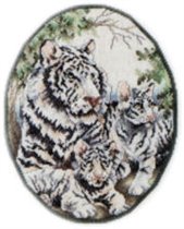 013. Белая тигрица с тигрятами