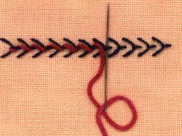 Whipped Fly Stitch 1