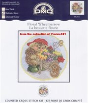 floral wheelbarrow