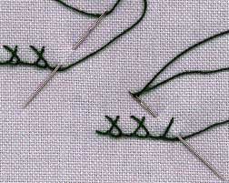Crossed Buttonhole stitch 1
