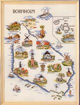 the map of Bornholm